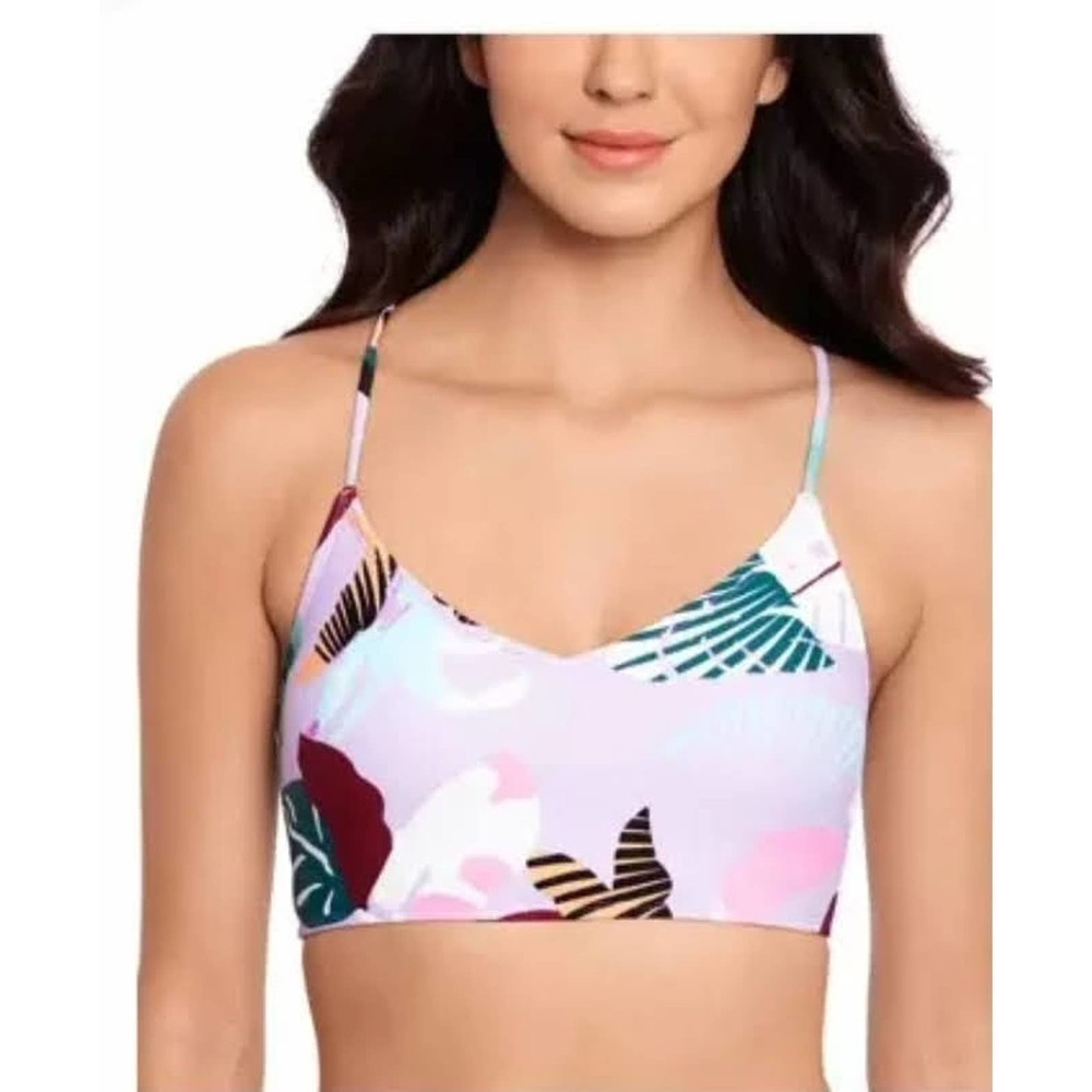 Salt & Cove Lavender V Neck Bikini Top Extra Small
